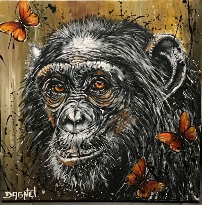 Dreamy monkey butterfly